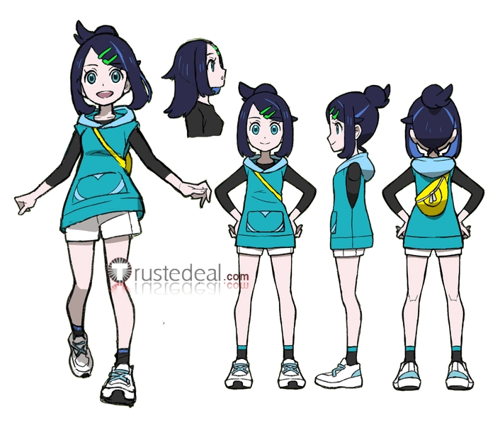 Pokemon Liko New Design Cosplay + Wig