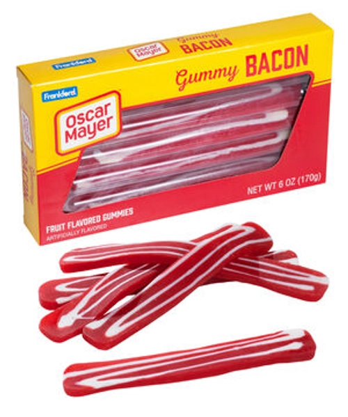 Oscar Mayer Gummy Bacon: A gummy version of the tasty breakfast treat.
