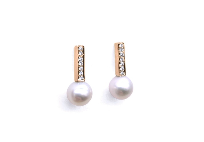 Les intemporelles aux diamants | Or rose / 10K / Diamants créés en laboratoire