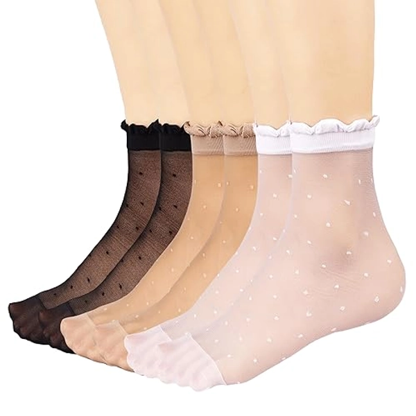 sheer ruffled socks (12pck)