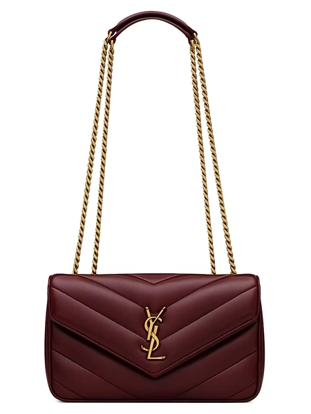 Loulou Small Shoulder Bag in Lambskin Leather