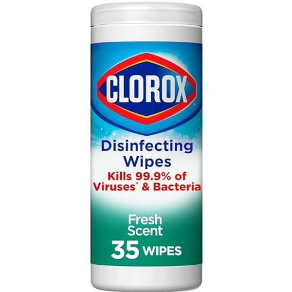 Clorox Disinfecting Wipes, Bleach Free Cleaning Wipes, Fresh Scent, 35 Count (Package May Vary)