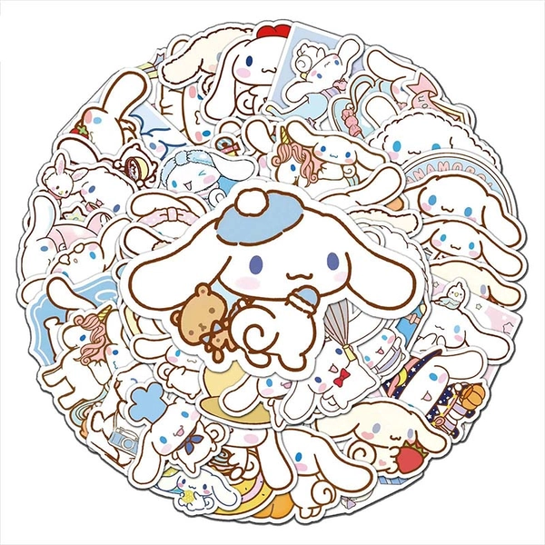 50PCS Kawaii Cinnamoroll Decal Cute Dog Waterproof Vinyl Stickers
