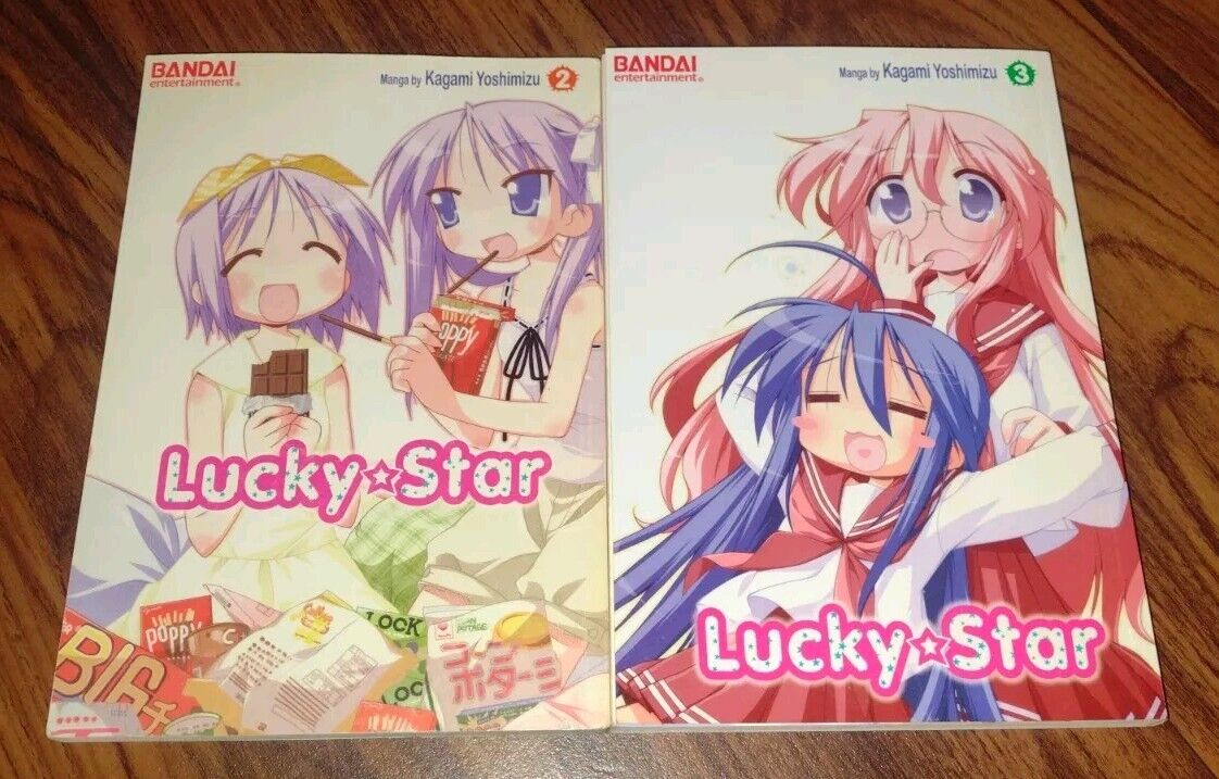 Lucky Star Volume 2 &amp; 3 Manga Kagami Yoshimizu Bandai