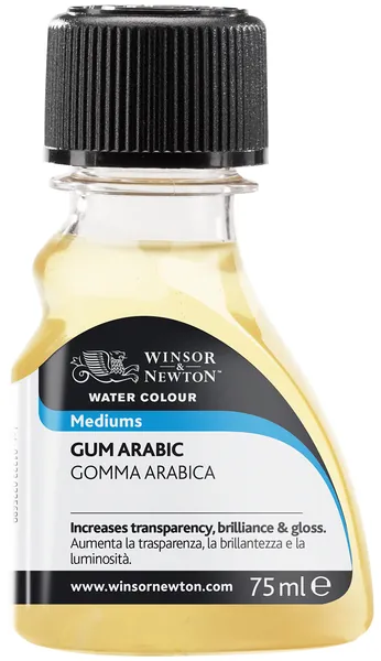 Winsor & Newton Gum Arabic, 75ml - 2.54 Fl Oz (Pack of 1) Gum Arabic