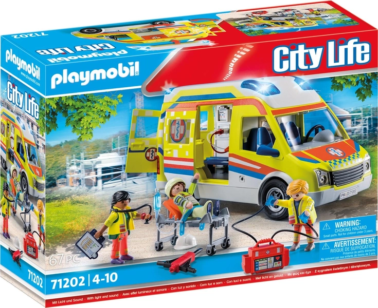 Playmobil Ambulance avec son et lumière (71202, Playmobil City Life)