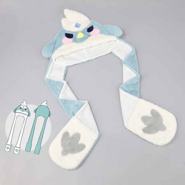 Xiao Plush Hat Cute Genshin Impact Accessories Genshin Xiao Bird Hooded Scarf