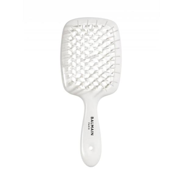 Balmain White Detangling Brush with nylon bristle