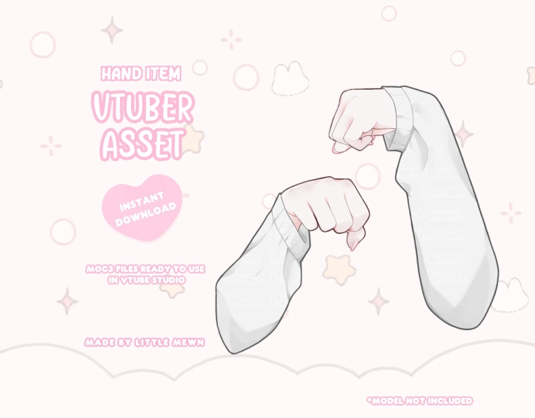 VTuber Asset | Kitten Hands