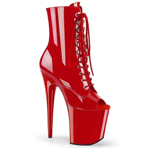 Ladies' Ankle Boots Pleaser Flamingo-1021 Red