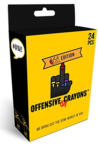 Adult offensive crayons, a funny gag gift for adult coloring (ISH edition)