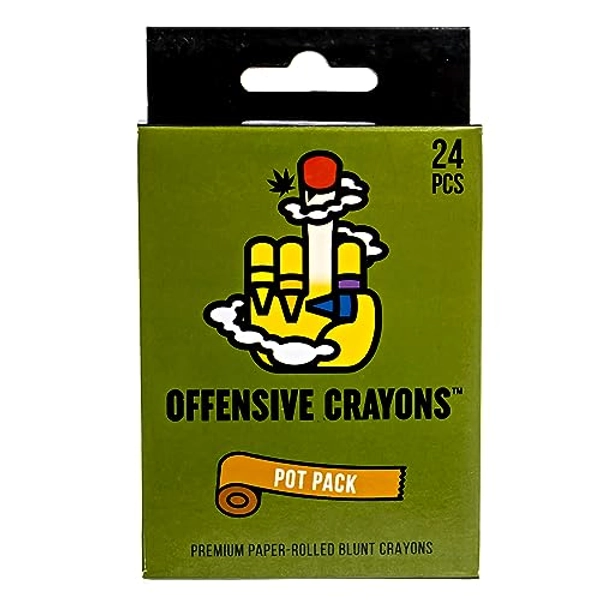Adult offensive crayons, a funny gag gift for adult coloring (Stoner Edition)