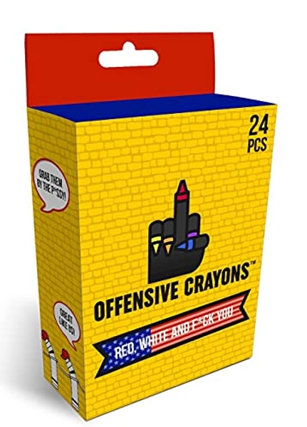 Adult offensive crayons, a funny gag gift for adult coloring (Political Edition)