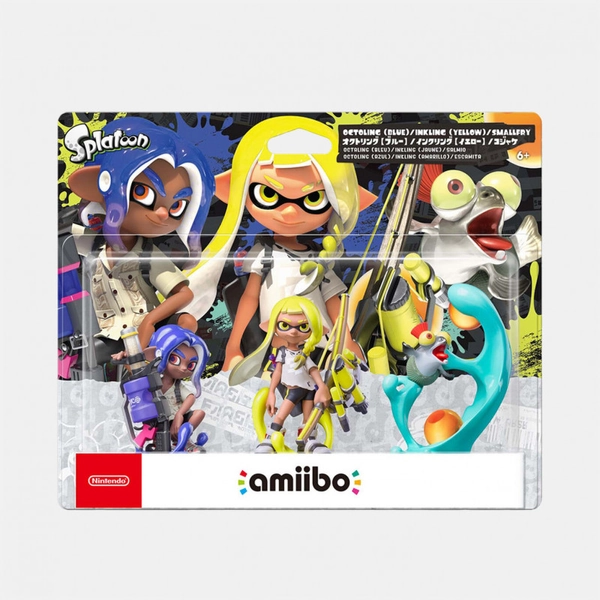 amiibo Triple Set Inkling Yellow, Octoling Blue & Salmio Splatoon