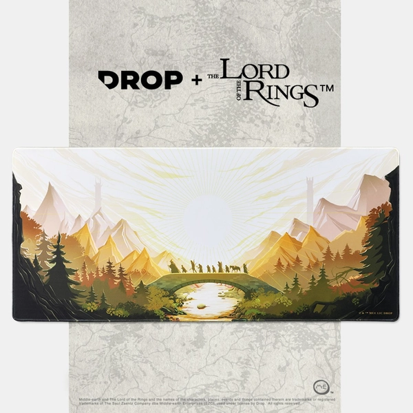 Drop + The Lord of the Rings™ Fellowship Desk Mat