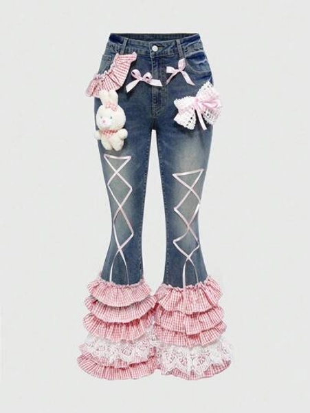 Kawaii Y2K Flare Jeans