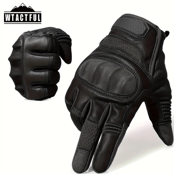 WTACTFUL Touch Screen Full-Finger Motorcycle Gloves Non-Slip for Riding Cycling Hiking
