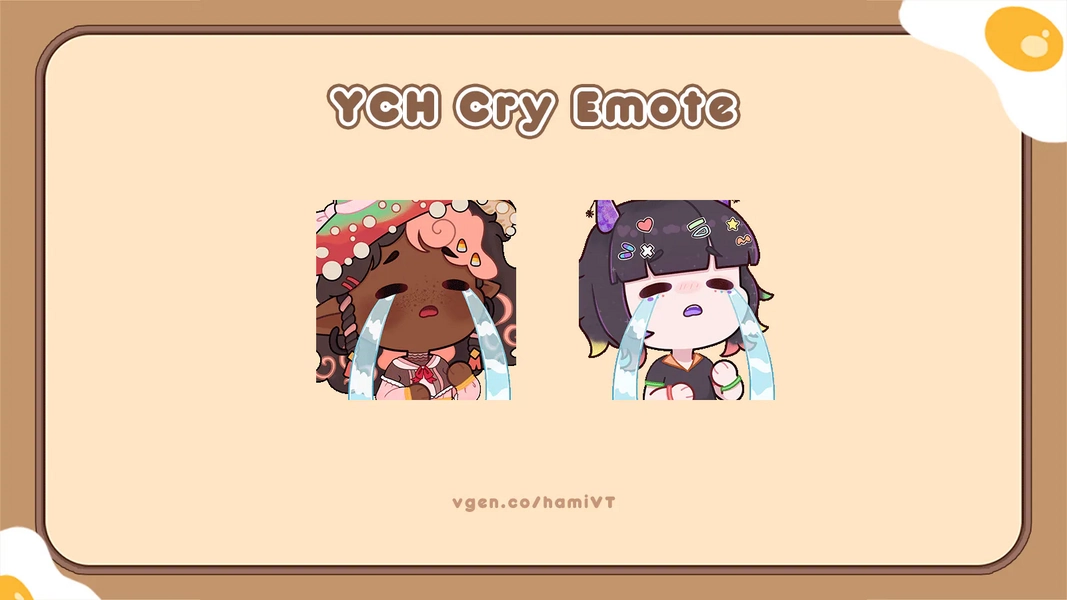 YCH Crying Emote by 🍞 hami 🍪
