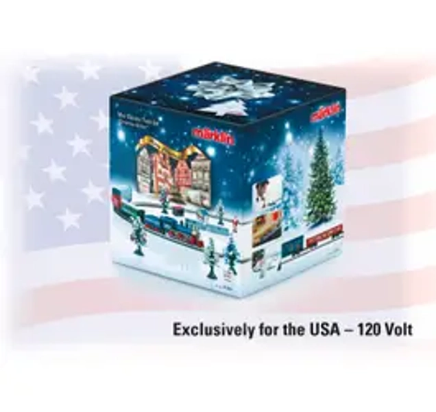 Marklin 81846 Z American Christmas Starter Set - Standard DC Christmas Express 4-6-0 120 Volts