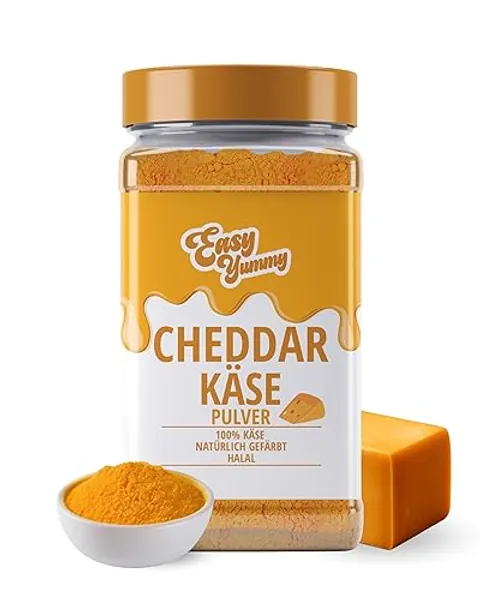 Easy Yummy Cheddar-Käse Popcorn-Gewürz 300g, 100% Cheddar-Käse Popcorn-Aromatisierung