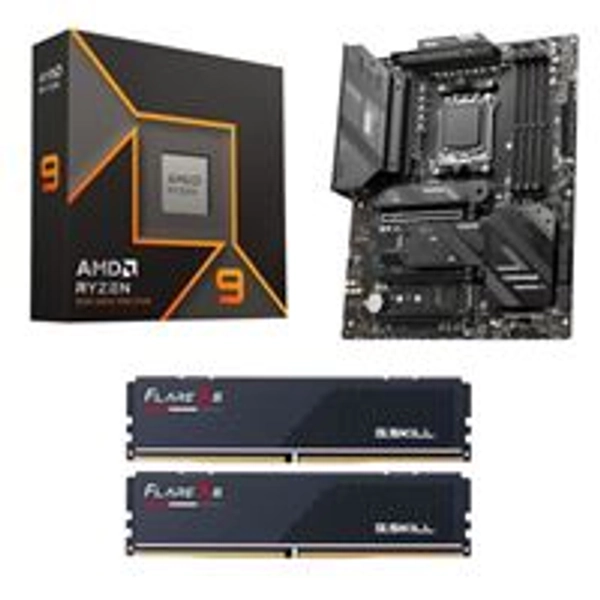  AMD Ryzen 9 9900X, MSI X670E MAG Tomahawk WiFi, G.Skill Flare X5 Series 32GB DDR5-6000 Kit, Computer Build Bundle