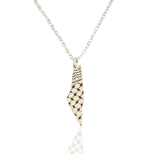 Silver Palestine Kufiya Necklace Small | Default Title