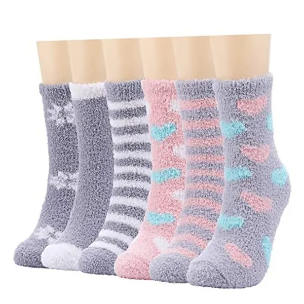 Winter Fluffy Socks - Warm Soft Fuzzy Thick Crew Socks