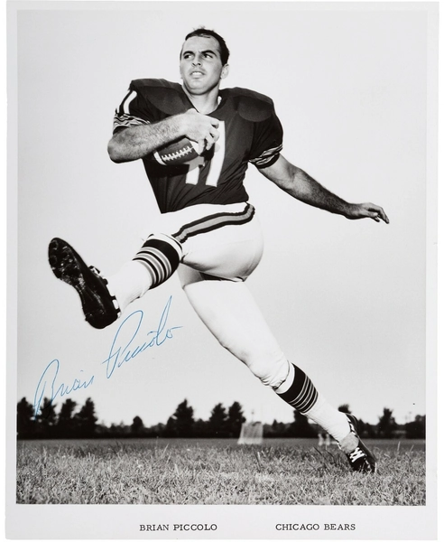 Brian Piccolo Signed Autographed 8x10 Photo Chicago Bears PSA/DNA AI00525