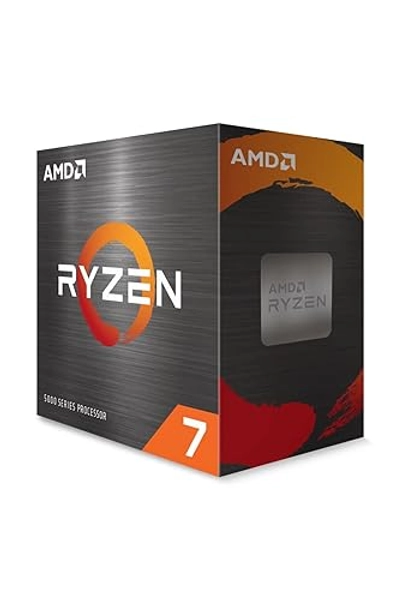 AMD Processeur Ryzen 7 5700X (horloge de base 3,4 GHz, puissance maximale jusqu'à 4,6 GHz, 8 cœurs, cache L3 32 Mo, socket AM4, sans refroidisseur) 100-100000926WOF, noir