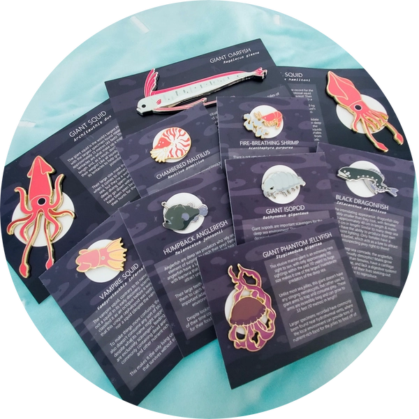 The Deep Sea Enamel Pin Collection