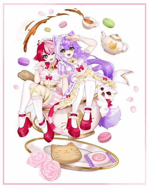 Carte postale Tasse de Maids