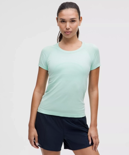 Swiftly Tech Short-Sleeve Shirt 2.0 *Waist Length - Dilute Wash Surreal Teal - 18