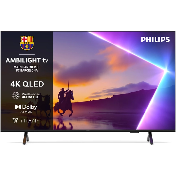 Televizor Philips AMBILIGHT tv QLED 65PUS8510, 164 cm, Smart TV, 4K Ultra HD, Clasa E (Model 2025)