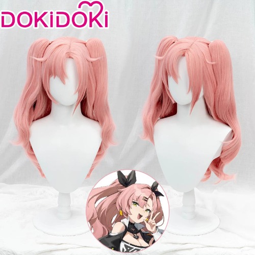 【Ready For Ship】DokiDoki Game Zenless Zone Zero Cosplay Nicole Demara Women Curly Pink Lone Cosplay Wig | Wig-Ready For Ship