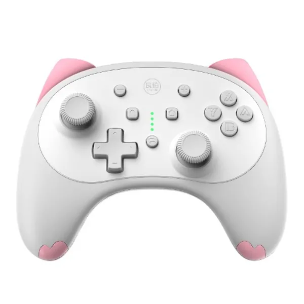 IINE Cat Controller for Nintendo Switch Cute Wireless Pro Controller,Kawaii Game Accessories,White - 