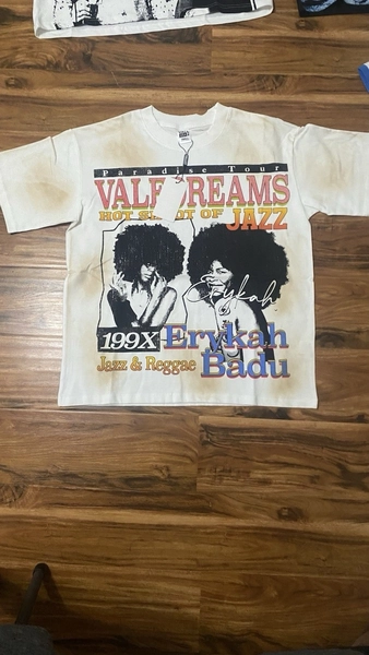 Vale Forever Badu Tee 'Cream' High-Quality Streetwear Fit Men's Cotton T-shirt