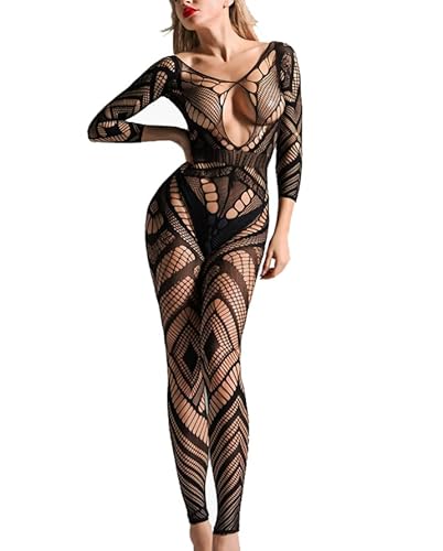 Neyysa Women Sexy Underwear Plus Size Lingerie Bodysuit Babydoll Negligee Mesh Teddy Sleepwear Bodystocking - Lt010