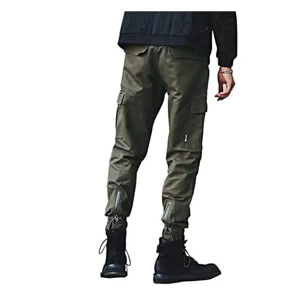 
                            HONIEE Men's Hiphop Punk Jogger Sport Harem Pants Cargo Pants
                        