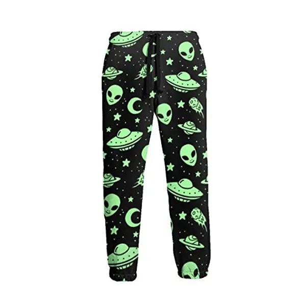 
                            Gggo Aliens and Spaceships Men Sport Pants, Soft and Comfortable Sweatpants, Joggers Pants
                        