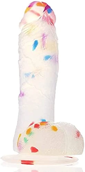 Realistic Dildos ,7 inch Dildo Toys, Adult Sex Toys for Women,with Suction Base, Thick Soft Toys Dildo for Women, Washable Easy to Cleaning Dildo Body-Safe Material Big Dildos