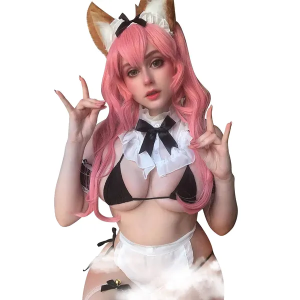 YOMORIO French Maid Lingerie Japanese Role Play Sexy Outfit Babydoll Lolita Dress -