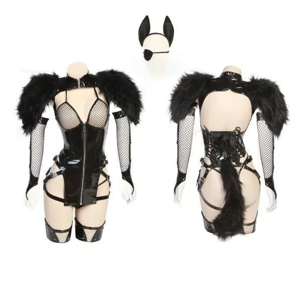 Premium: "Big Bad She-Wolf" Costume - M+ / Black