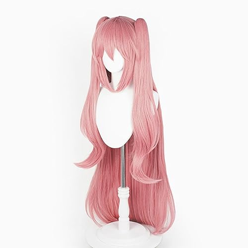 SutouriiByuutii Long Pink Double Ponytails Wig Anime Cosplay Wigs for Women Halloween Comic Con with Free Wig Cap (krul tepes) - krul tepes