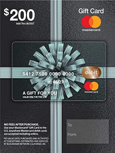 $200 Mastercard Gift Card
