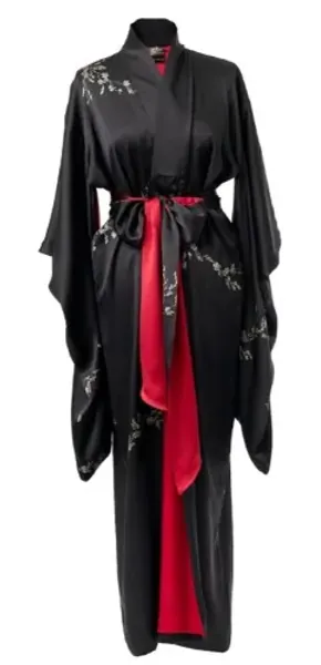 Le Perroquet Maxi Silk Kimono