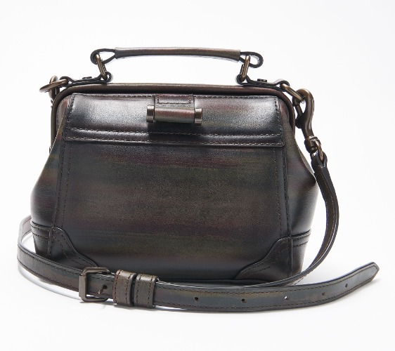 Frye Leather Charlie Frame Satchel - QVC.com