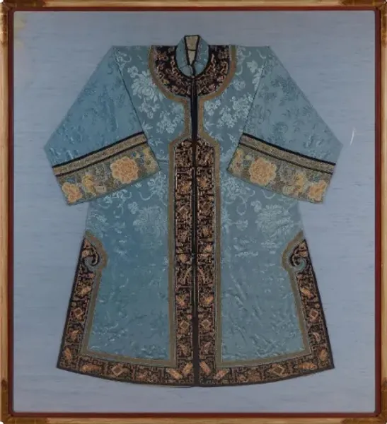 Antique Chinese Embroidered Robe Qing Dynasty