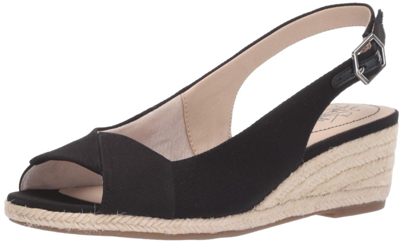 Espadrille Wedge Sandal - 8.5 Black