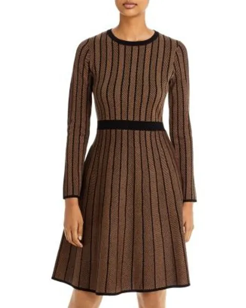 Fit-and-Flare Sweater Dress