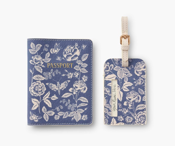 Passport Holder & Luggage Tag Set - English Rose | English Rose